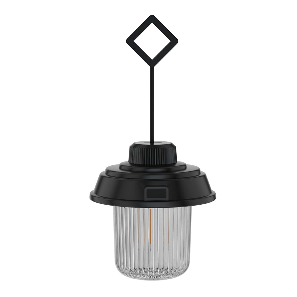 Illuminate Your Adventures with the Rechargeable Retro Camping Lantern
